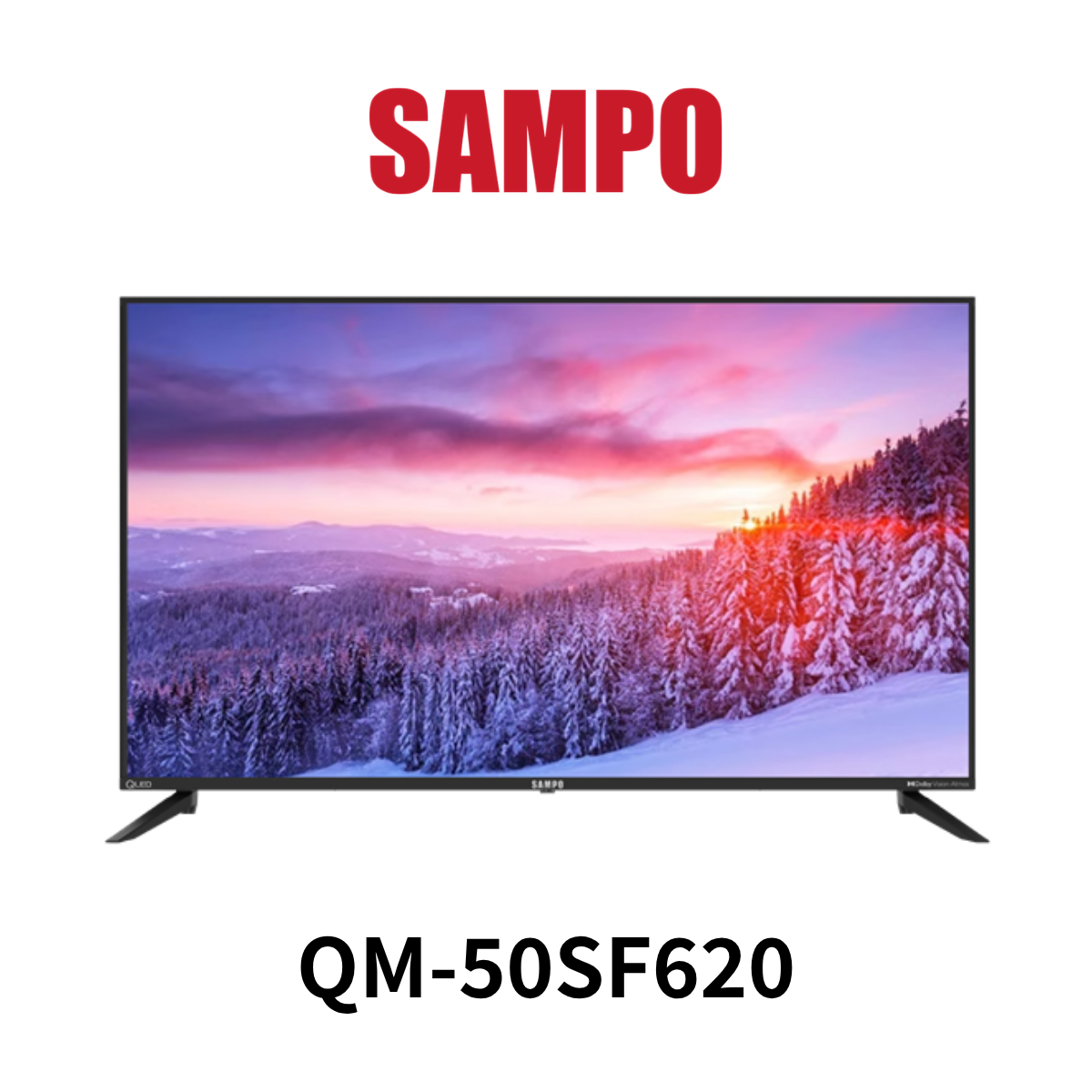 聲寶 |50吋4K聯網智慧顯示器QM-50SF620(含運送+桌上型安裝+舊機回收 *樓層費另計)