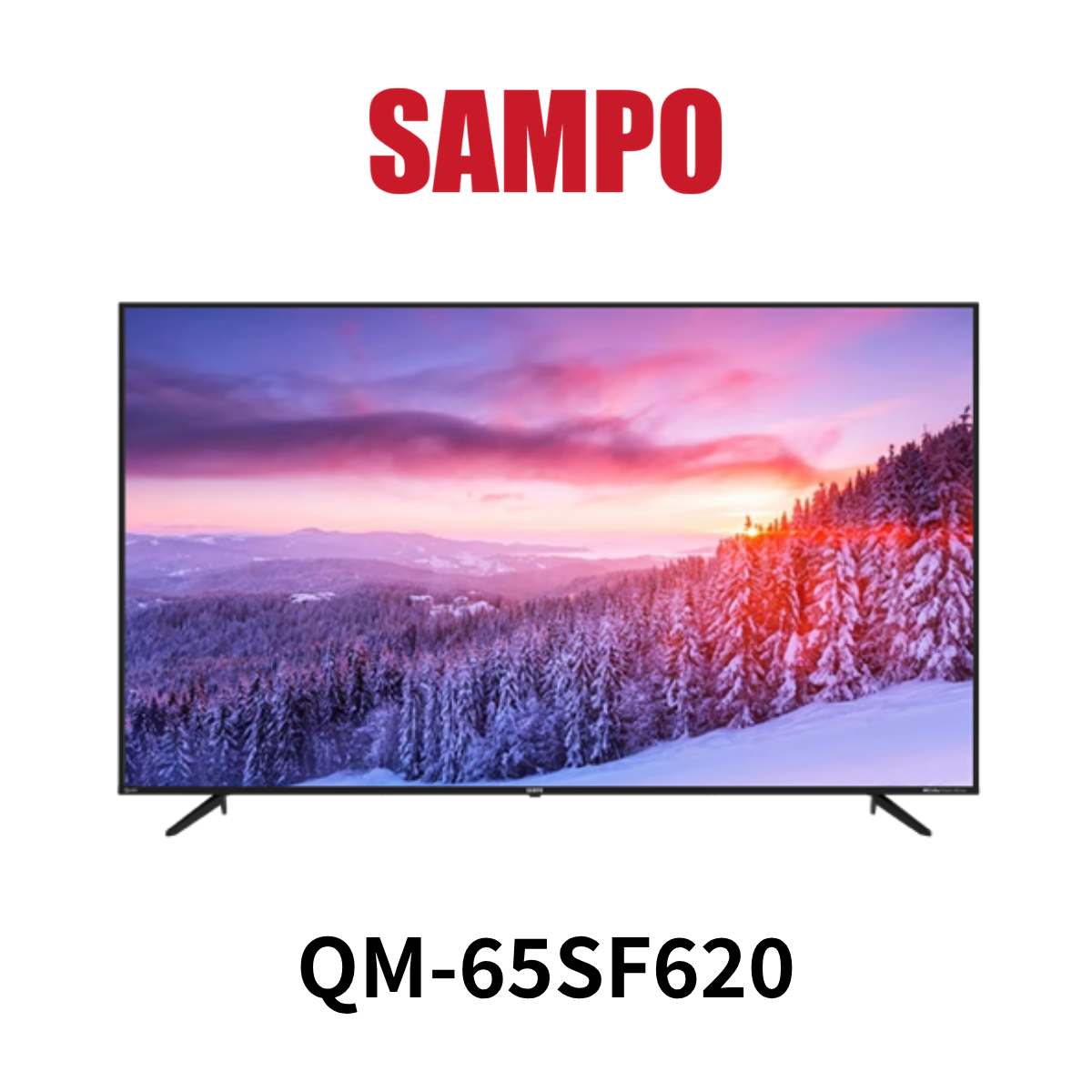 聲寶 |65吋4K聯網智慧顯示器QM-65SF620(含運送+桌上型安裝+舊機回收 *樓層費另計)