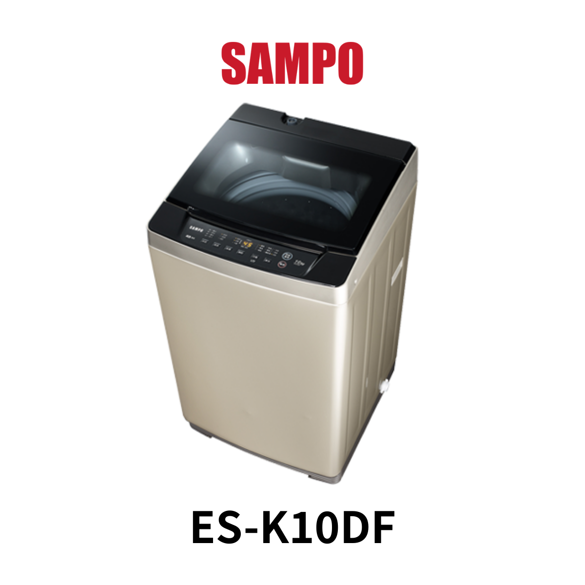 聲寶SAMPO|10KG 窄身變頻洗衣機 ES-K10DF