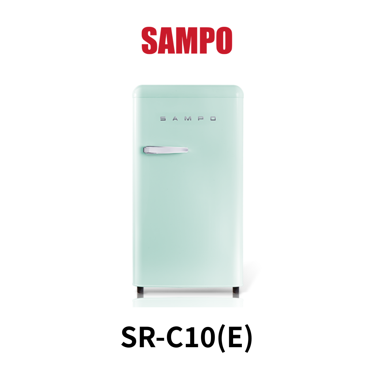 聲寶SAMPO|99L 一級能效歐風美型定頻單門冰箱 SR-C10(E)